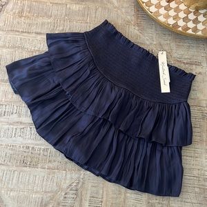 NWT Navy Smocked Waist Skort
